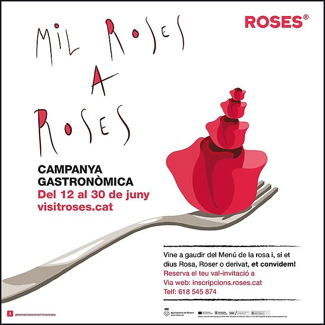 1000 Roses gastronomic campaign in Roses