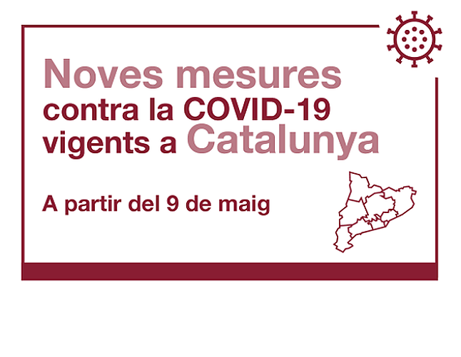 Mesures per a la contenció de la COVID-19 aplicables a partir del 9 de maig a Catalunya