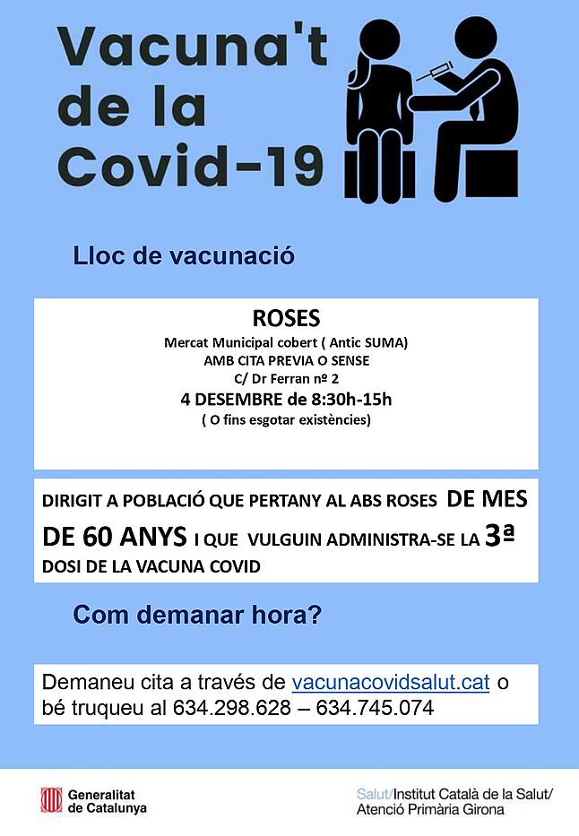 Third dose vaccination day against covid-19 for people over 60 years