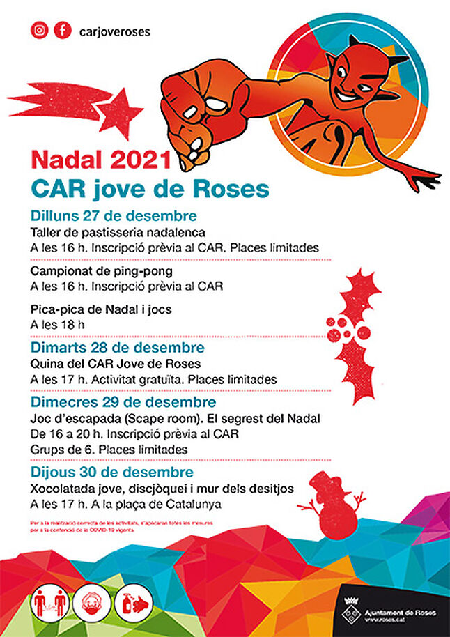 The CAR Jove offers a wide range of youth activities to celebrate the holidays