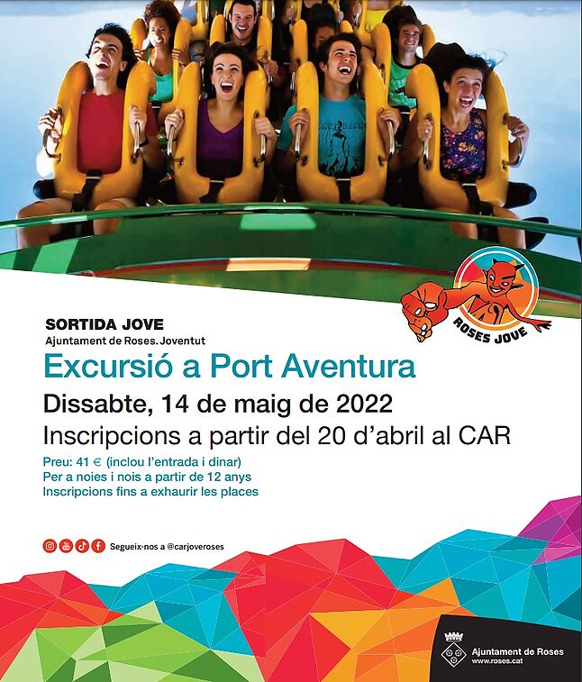 Excursió a Port Aventura Dissabte, 14 de maig de 2022