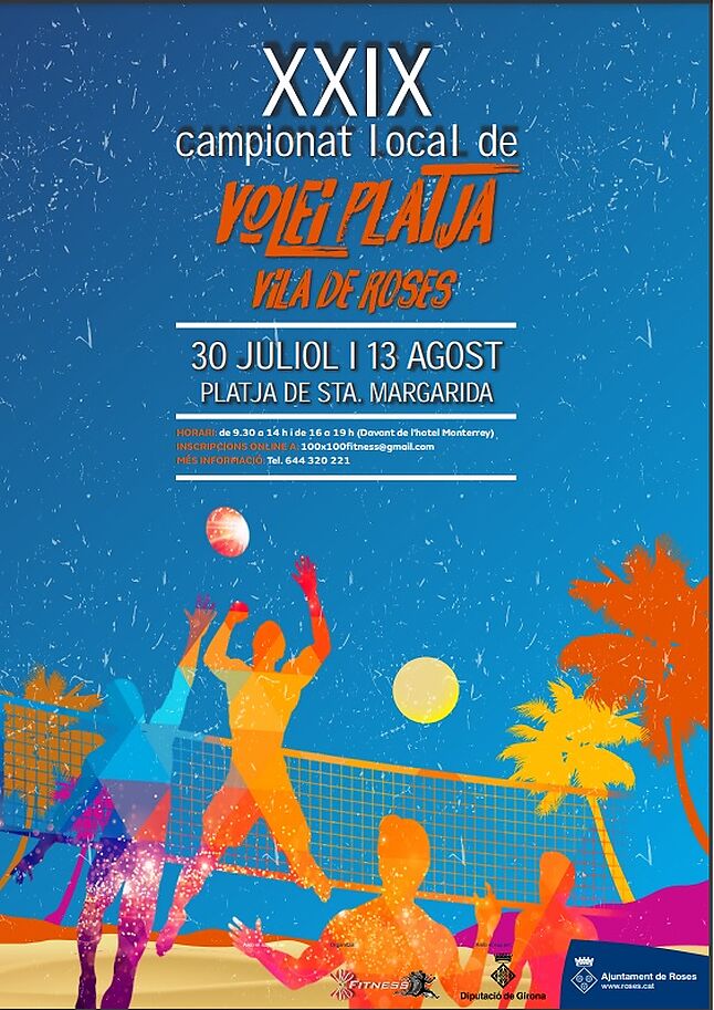 XXIX  championnat local de Beach volley VILLA DE ROSES
