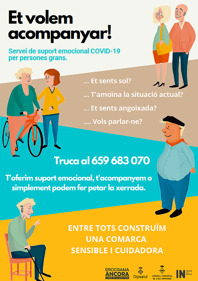 El Consell Comarcal de l'Alt Empordà ha lanzado un servicio de apoyo telefónico para acompañar a personas mayores que se sienten solas, angustiadas o necesitan hablar con alguien 